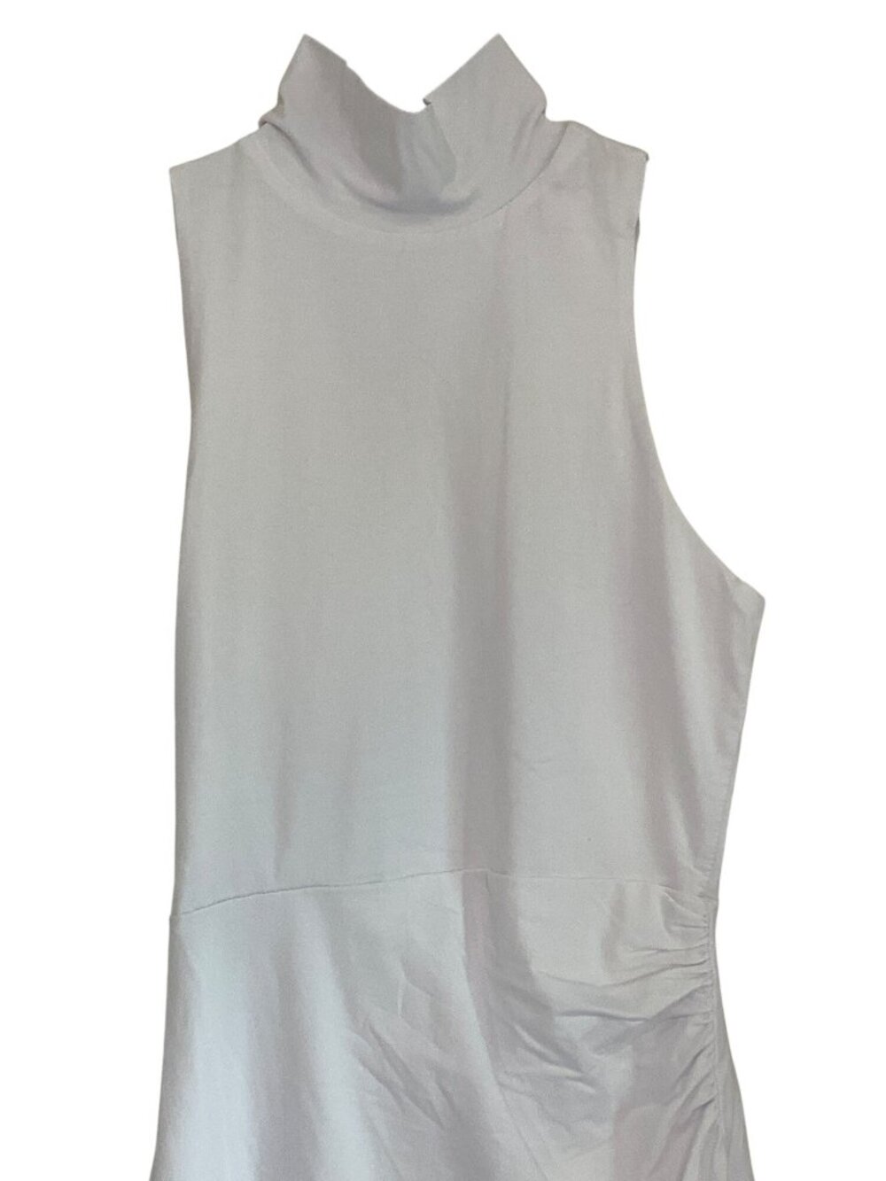 Superdown Janet Slit Midi Dress in White XSmall New Womens Bodycon Mock Neck - Picture 5 of 8